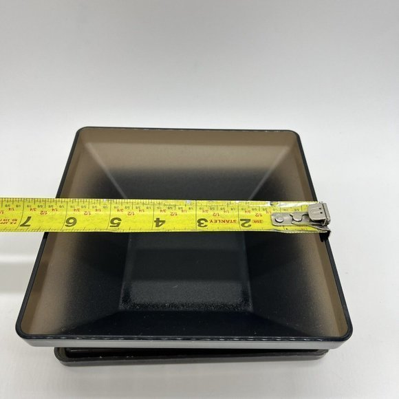 Tupperware Get Together Buffet Set Tray Servers Smoky Black Gray Lot Of 2 - Picture 11 of 11